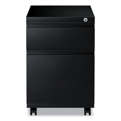 File Pedestal With Full-length Pull, Left Or Right, 2-drawers: Box/file, Legal/letter, Black, 14.96" X 19.29" X 21.65"