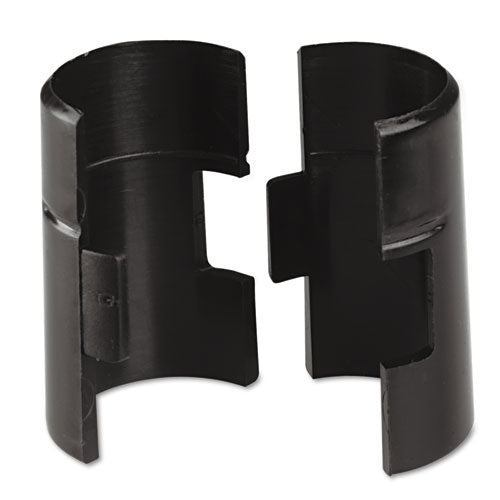 Wire Shelving Shelf Lock Clips, Plastic, Black, 4 Clips/pack