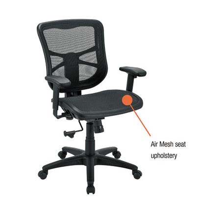 Alera Elusion Series Mesh Mid-back Swivel/tilt Chair, Supports Up To 275 Lb, 17.9" To 21.6" Seat Height, Black