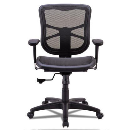 Alera Elusion Series Mesh Mid-back Swivel/tilt Chair, Supports Up To 275 Lb, 17.9" To 21.6" Seat Height, Black