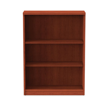 Alera Valencia Series Bookcase, Three-shelf, 31.75w X 14d X 39.38h, Med Cherry