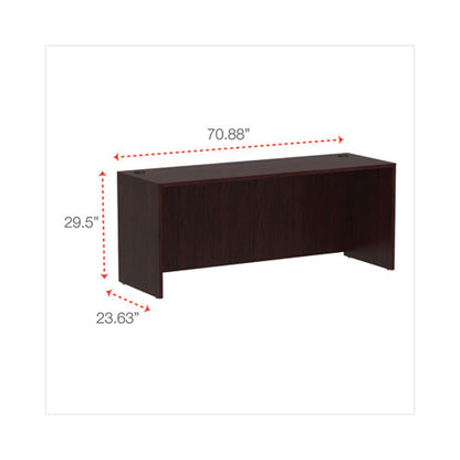 Alera Valencia Series Credenza Shell, 70.88w X 23.63d X 29.5h, Mahogany