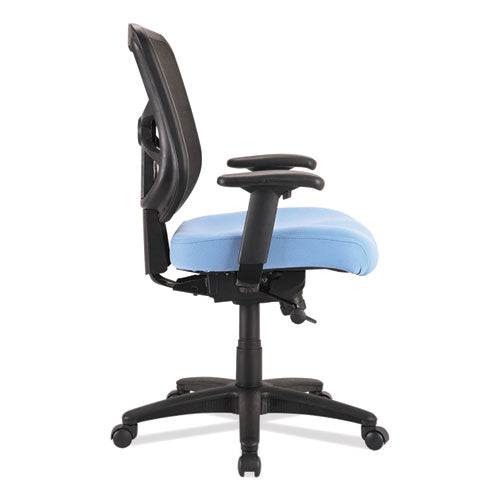 Alera Elusion Series Mesh Mid-back Swivel/tilt Chair, Supports Up To 275 Lb, 17.9" To 21.8" Seat Height, Light Blue Seat