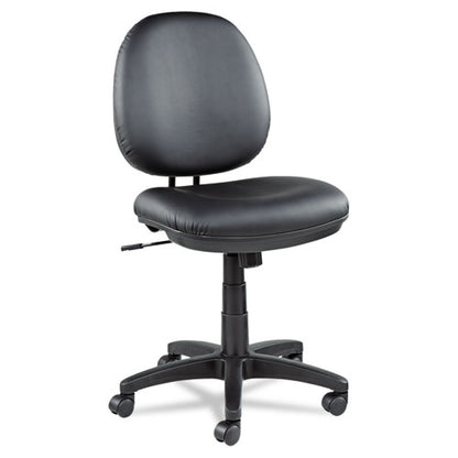 Alera Interval Series Swivel/tilt Task Chair, Bonded Leather Seat/back, Up To 275 Lb, 18.11" To 23.22" Seat Height, Black