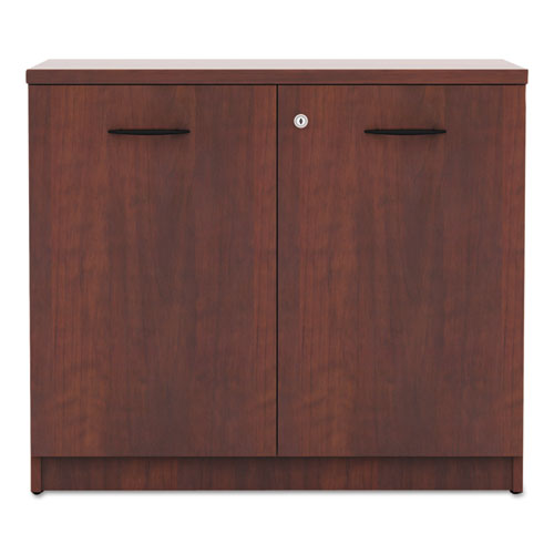 Alera Valencia Series Storage Cabinet, 34.13w X 22.78d X 29h, Medium Cherry