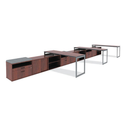 Alera Open Office Low Storage Cabinet Credenza, 29.5 X 19.13 X 22.78, Cherry