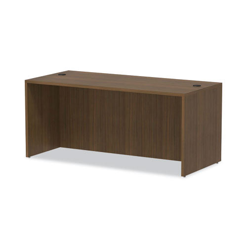 Alera Valencia Series Straight Front Desk Shell, 65" X 29.5" X 29.63", Modern Walnut