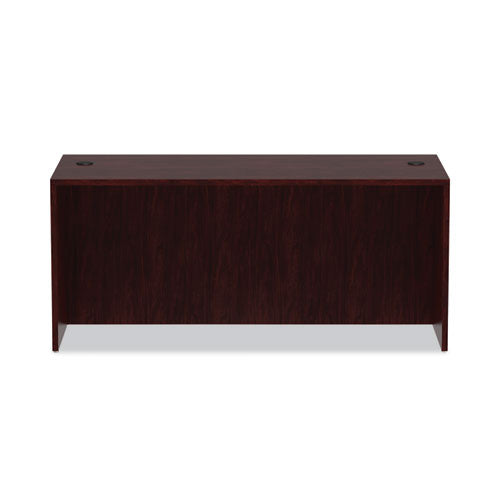 Alera Valencia Series Straight Front Desk Shell, 65" X 29.5" X 29.63", Mahogany