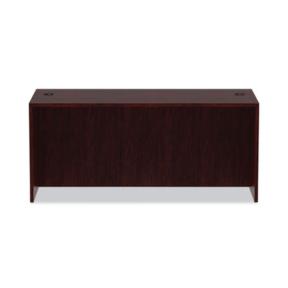 Alera Valencia Series Straight Front Desk Shell, 65" X 29.5" X 29.63", Mahogany