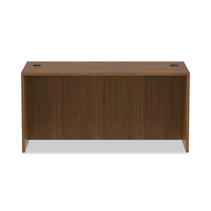 Alera Valencia Series Straight Front Desk Shell, 59.13" X 29.5" X 29.63", Modern Walnut