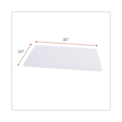 Shelf Liners For Wire Shelving, Clear Plastic, 36w X 24d, 4/pack