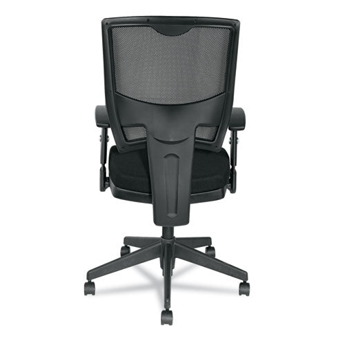 Alera Epoch Series Fabric Mesh Multifunction Chair, Supports Up To 275 Lb, 17.63" To 22.44" Seat Height, Black