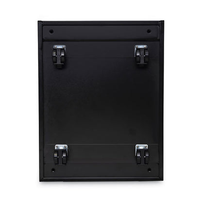 File Pedestal With Full-length Pull, Left Or Right, 3-drawers: Box/box/file, Legal/letter, Black, 14.96" X 19.29" X 27.75"