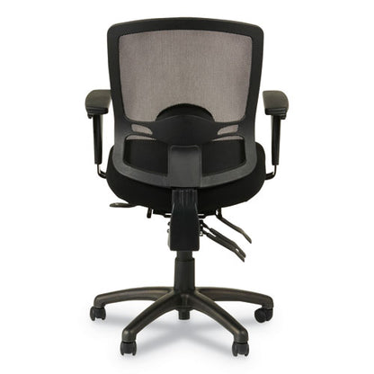 Alera Etros Series Mesh Mid-back Petite Multifunction Chair, Supports Up To 275 Lb, 17.16" To 20.86" Seat Height, Black