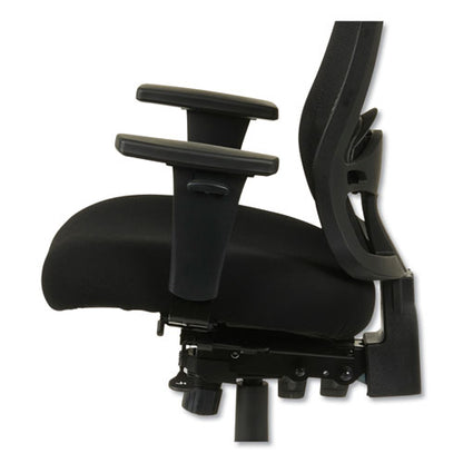 Alera Etros Series Mesh Mid-back Petite Multifunction Chair, Supports Up To 275 Lb, 17.16" To 20.86" Seat Height, Black