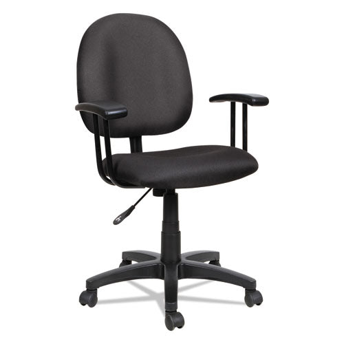 Alera Essentia Series Swivel Task Chair, Supports Up To 275 Lb, 17.71" To 22.44" Seat Height, Black