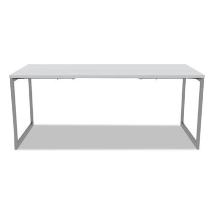 Alera Open Office Desk Series Adjustable O-leg Desk Base, 47.25 To 70.78w X 29.5d X 28.5h, Silver