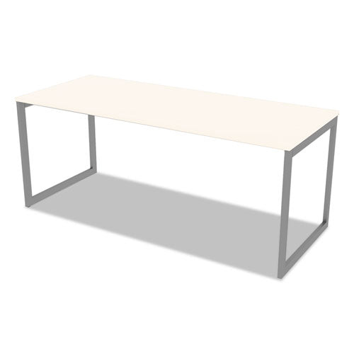 Alera Open Office Desk Series Adjustable O-leg Desk Base, 47.25 To 70.78w X 29.5d X 28.5h, Silver