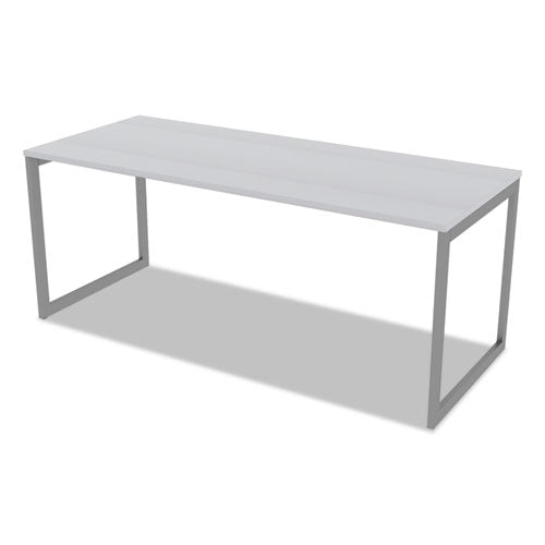 Alera Open Office Desk Series Adjustable O-leg Desk Base, 47.25 To 70.78w X 29.5d X 28.5h, Silver