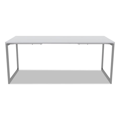 Alera Open Office Desk Series Adjustable O-leg Desk Base, 47.25 To 70.78w X 29.5d X 28.5h, Silver