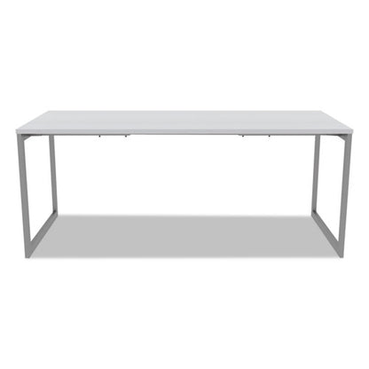 Alera Open Office Desk Series Adjustable O-leg Desk Base, 47.25 To 70.78w X 29.5d X 28.5h, Silver