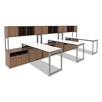 Alera Open Office Desk Series Adjustable O-leg Desk Base, 47.25 To 70.78w X 29.5d X 28.5h, Silver