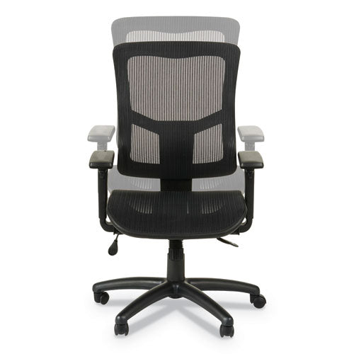 Alera Elusion Ii Series Suspension Mesh Mid-back Synchro Seat Slide Chair, Supports 275 Lb, 16.34" To 20.35" Seat, Black