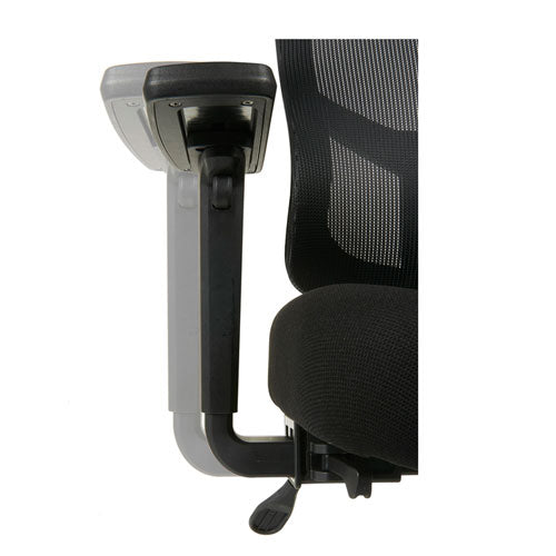 Alera Elusion Ii Series Suspension Mesh Mid-back Synchro Seat Slide Chair, Supports 275 Lb, 16.34" To 20.35" Seat, Black