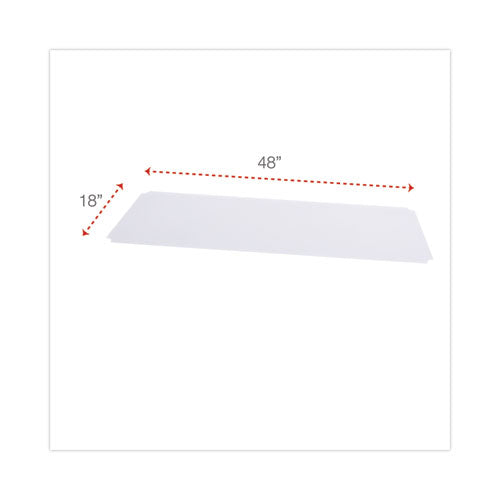 Shelf Liners For Wire Shelving, Clear Plastic, 48w X 18d, 4/pack