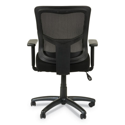 Alera Elusion Ii Series Mesh Mid-back Swivel/tilt Chair, Adjustable Arms, Supports 275lb, 17.51" To 21.06" Seat Height, Black