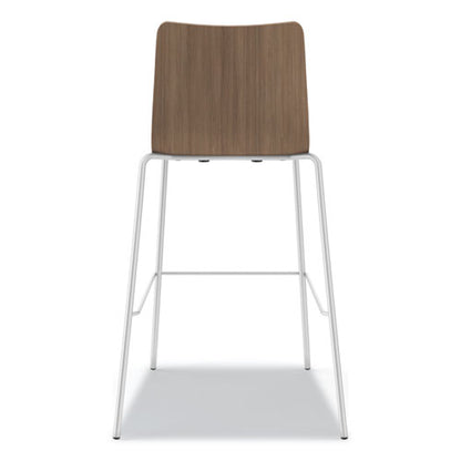 Ruck Laminate Task Stool, Supports Up To 300 Lb, 30" Seat Height, Pinnacle Seat/base, Silver Frame