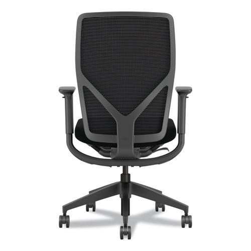 Flexion Mesh Back Task Chair, Supports Up To 300lb, 14.81" To 19.7" Seat Height, Black Seat/back/base