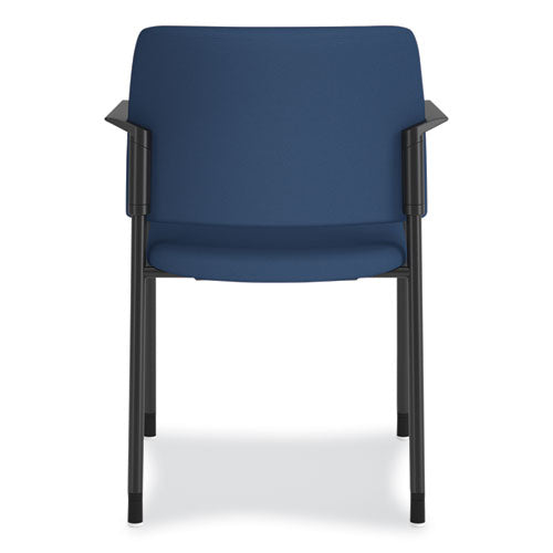 Accommodate Series Guest Chair With Arms, Vinyl Upholstery, 23.5" X 22.25" X 32", Elysian Seat/back, Charblack Legs, 2/carton