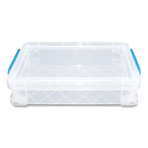 Super Stacker File And Document Box, Letter Files, 10.5 X 14.5 X 3.38, Translucent White