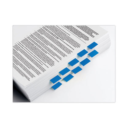 Page Flags In Desk Grip Dispenser, 1 X 1.75, Blue, 200/dispenser