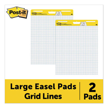 Vertical-orientation Self-stick Easel Pads, Wide Ruled, 25 X 30, White, 30 Sheets/pad, 6 Pads/pack