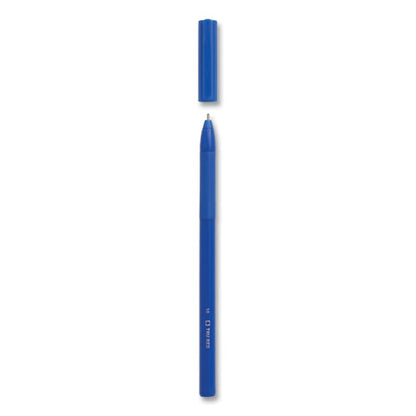 Gripped Ballpoint Pen, Stick, Medium 1 Mm, Blue Ink, Blue Barrel, 60/pack