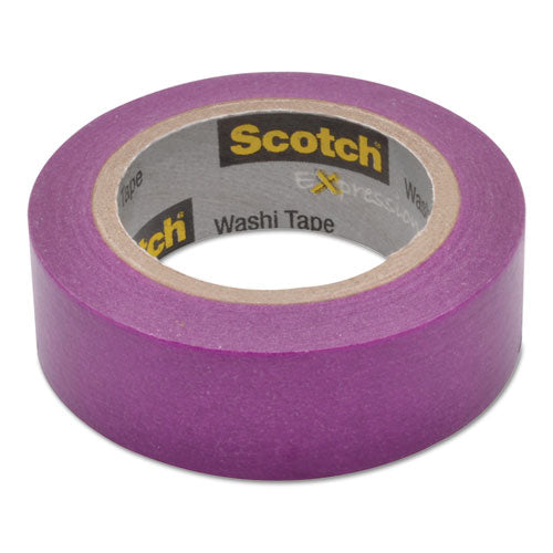 Expressions Washi Tape, 1.25" Core, 0.59" X 32.75 Ft, Purple