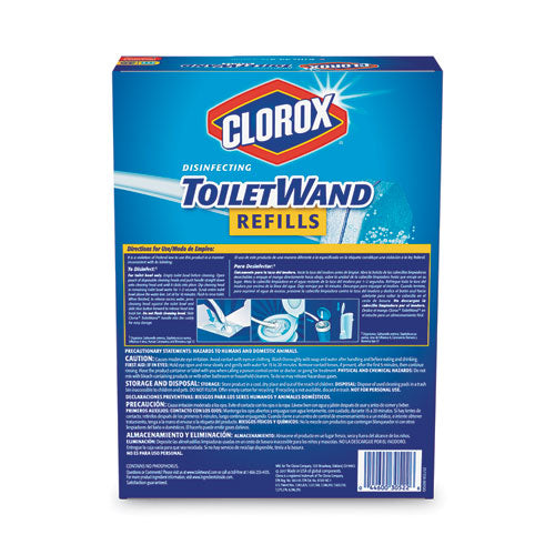 Disinfecting Toiletwand Refill Heads, Blue/white, 20/pack