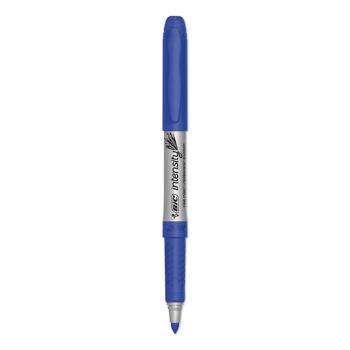 Intensity Fine Tip Permanent Marker, Fine Bullet Tip, Deep Sea Blue, Dozen