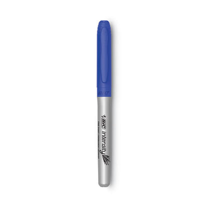 Intensity Fine Tip Permanent Marker, Fine Bullet Tip, Deep Sea Blue, Dozen