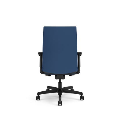 Ignition 2.0 Upholstered Mid-back Task Chair, Up To 300 Lbs, 17 To 21.5 Seat Height, Elysian Seat And Back, Black Base