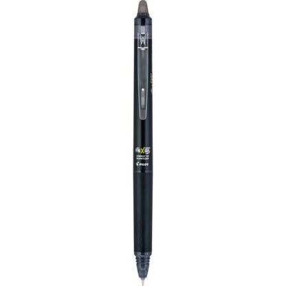 Frixion Synergy Clicker Erasable Gel Pen, Retractable, Extra-fine 0.5 Mm, Black Ink, Black/smoke Barrel, Dozen