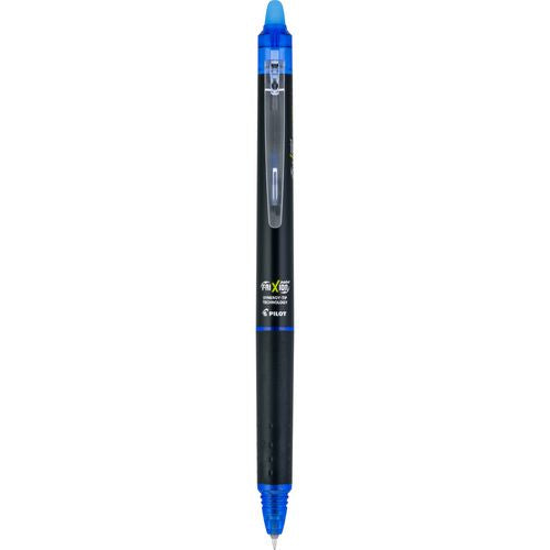 Frixion Synergy Clicker Erasable Gel Pen, Retractable, Extra-fine 0.5 Mm, Blue Ink, Black/blue Barrel, Dozen