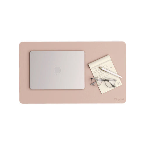 Vegan Leather Desk Pads, 23.6 X 13.7, Light Pink