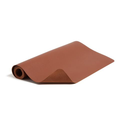 Vegan Leather Desk Pads, 36" X 17", Brown