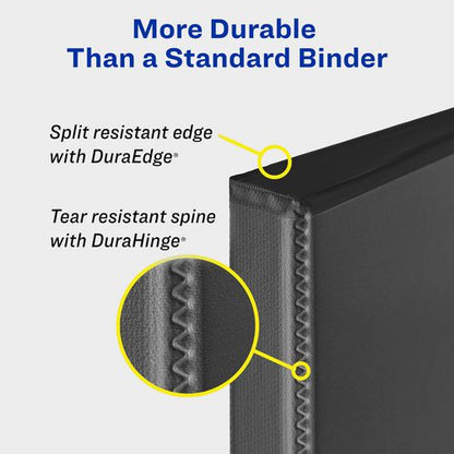 Heavy-duty View Binder With Durahinge And Locking One Touch Ezd Rings, 3 Rings, 3" Capacity, 11 X 8.5, Red, 4/carton