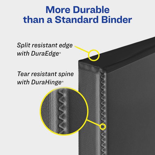 Heavy-duty View Binder With Durahinge And Locking One Touch Ezd Rings, 3 Rings, 3" Capacity, 11 X 8.5, White, 4/carton