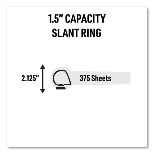 Magnetic Hanging Binder Rings, 3 Rings, 1.5" Capacity, 11 X 8.5