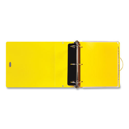 Ultraduty Safety Data Sheet Binder Bundle, 3 Rings, 3" Capacity, 11 X 8.5, Yellow/red